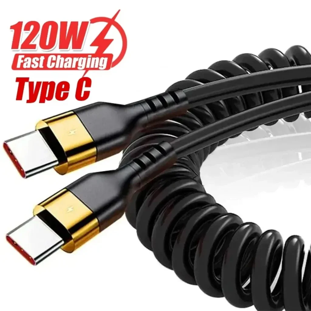Type C Type C Spring Cable PD 120W