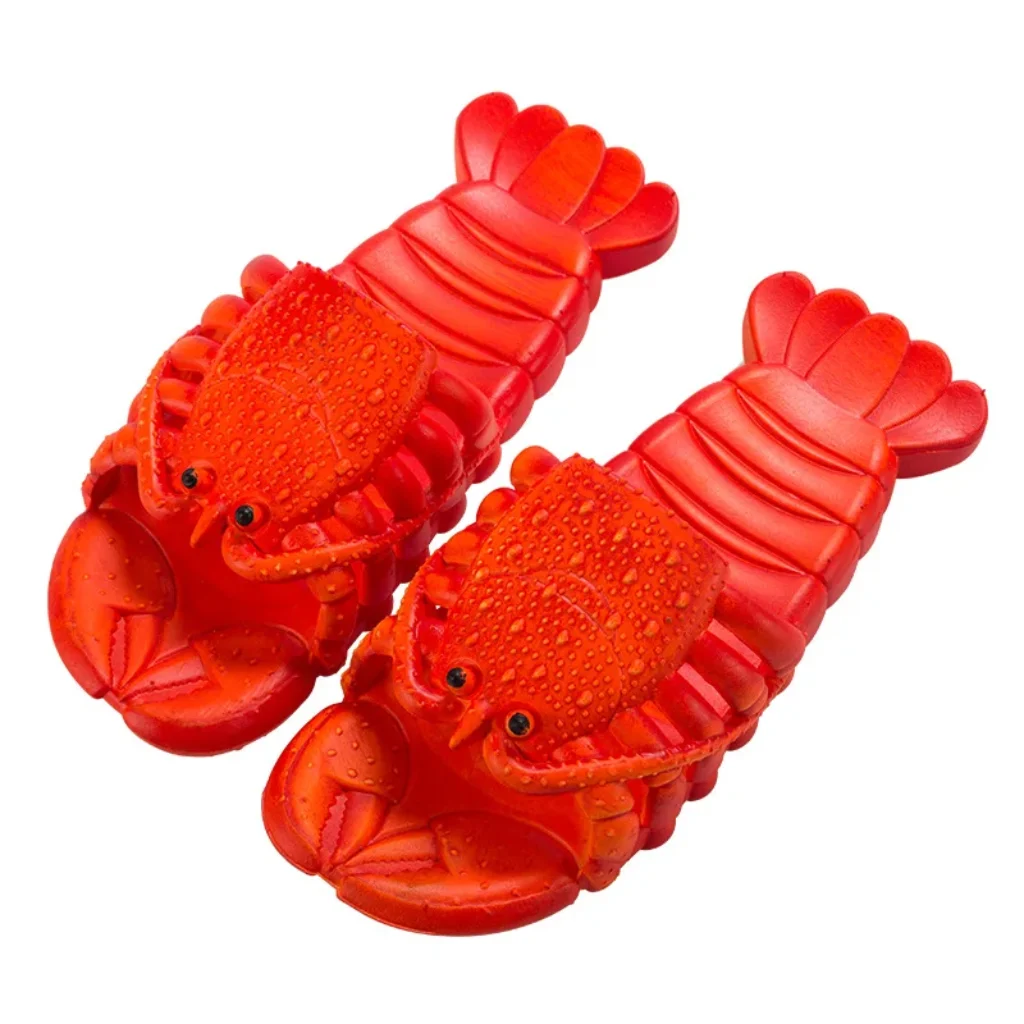 Unique Cartoon Lobster Slippers Soft Pvc Non Slip