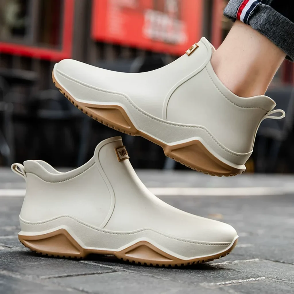 Unisex Ankle Short Rain Boots Anti Slip Waterproof