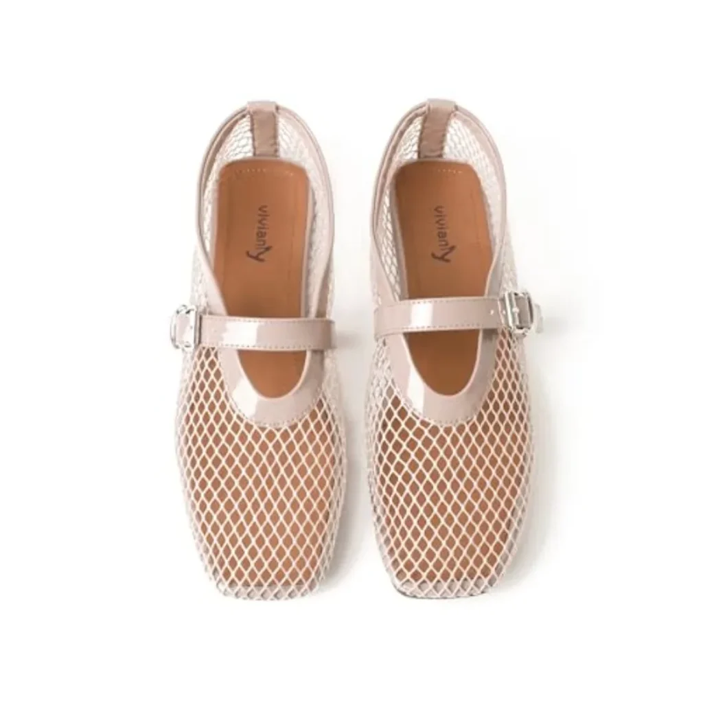 vivianly Mesh Ballet Flats Shoes Women Flats Comfortable