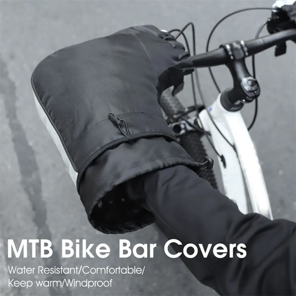Windproof Thermal Bike Handlebar Mittens Bicycle Electric Bike