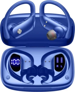 Wireless Earbuds 80H Playtime LED Display Case, Over-Ear
