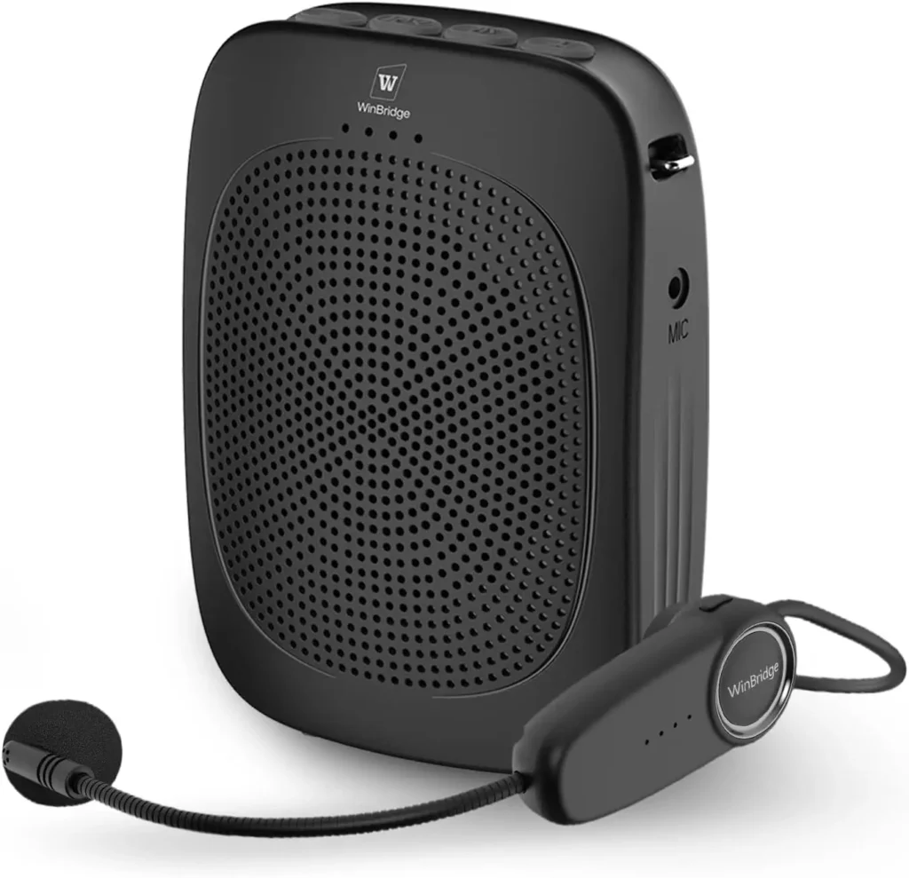 Wireless Voice Amplifier Headset Mic, 15W Portable PA