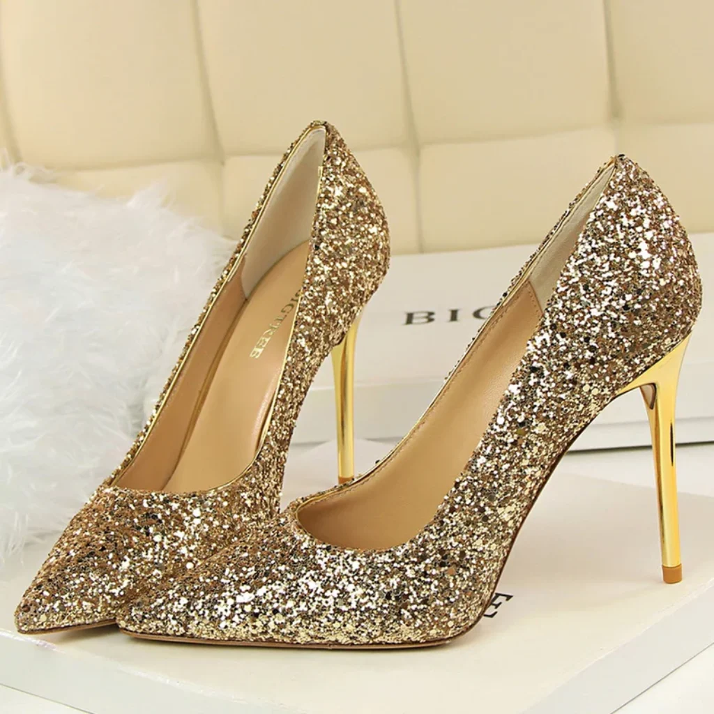 Women 7cm 9.5cm High Heels Pumps Wedding Bridal