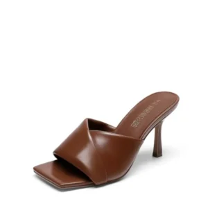Women’s High Stilettos Heels Mules Open Square Toe