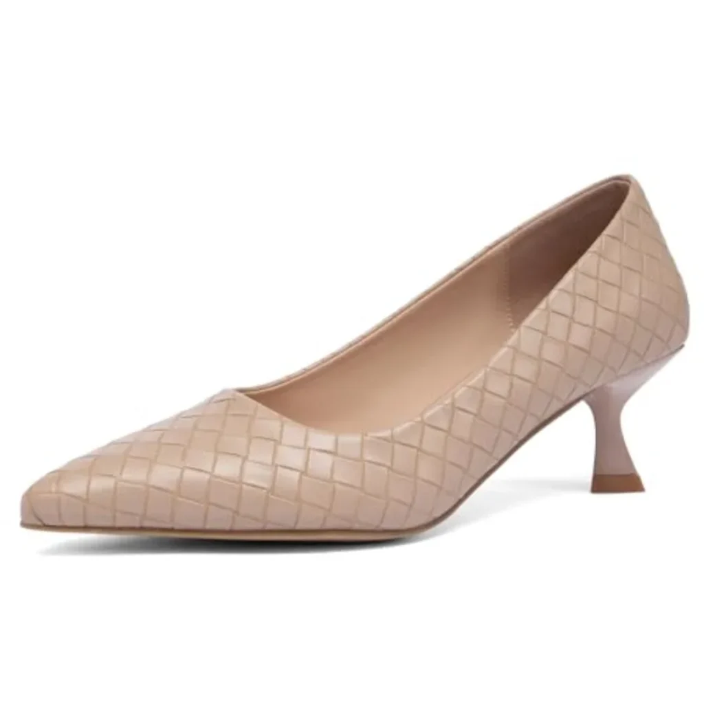 Women’s Kitten Heels Pumps – Pointed Toe Slip