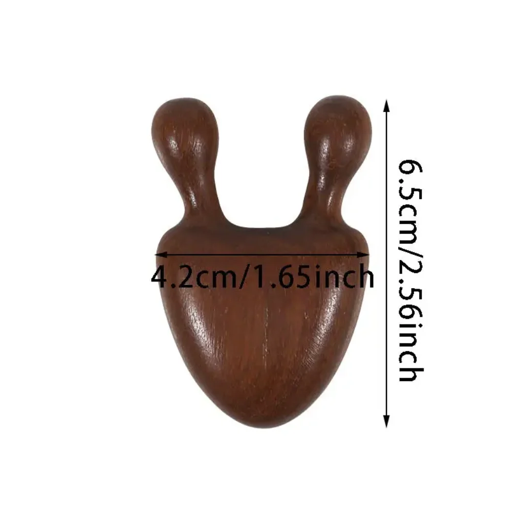 Wooden Snail Shape Nose Massage Comb | Round-Tip