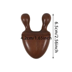Wooden Snail Shape Nose Massage Comb | Round-Tip