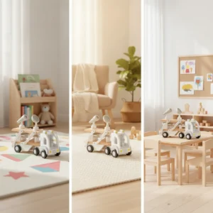 Wooden Toy Truck Interactive Aviation Transport Truck Developmental