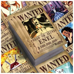 10/30/ Anime One Piece Wanted Posters Stickers Cartoon