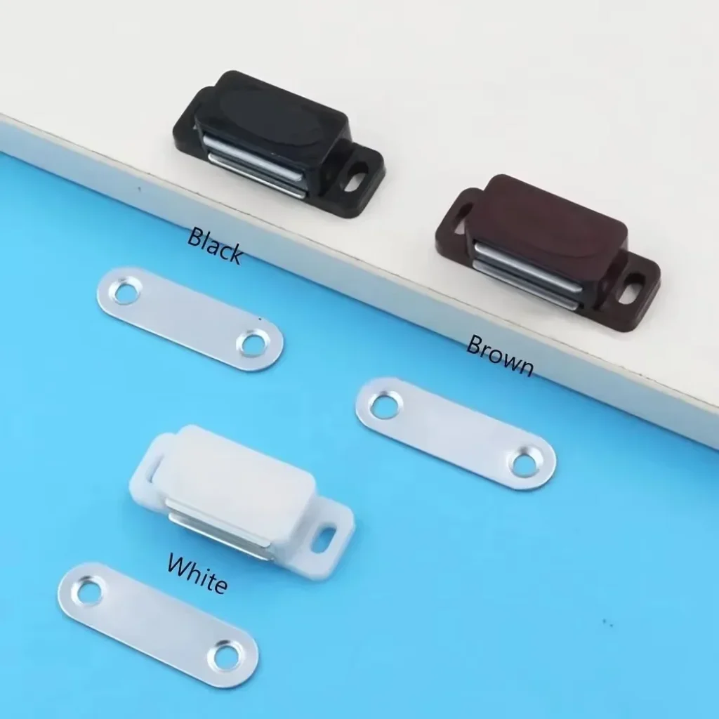 Plastic Cabinet Magnet Latch Black Magnetic ABS Cabinet