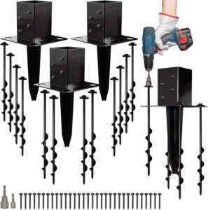 16 Inch No Dig Ground Spike Post Anchors