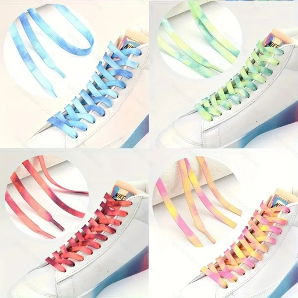 Tie-Dye Elastic Shoelaces – No-Tie Quick-Dry Laces Lazy