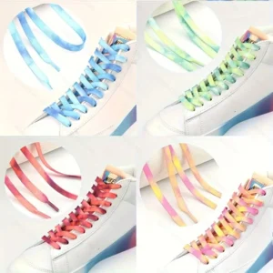 Tie-Dye Elastic Shoelaces – No-Tie Quick-Dry Laces Lazy
