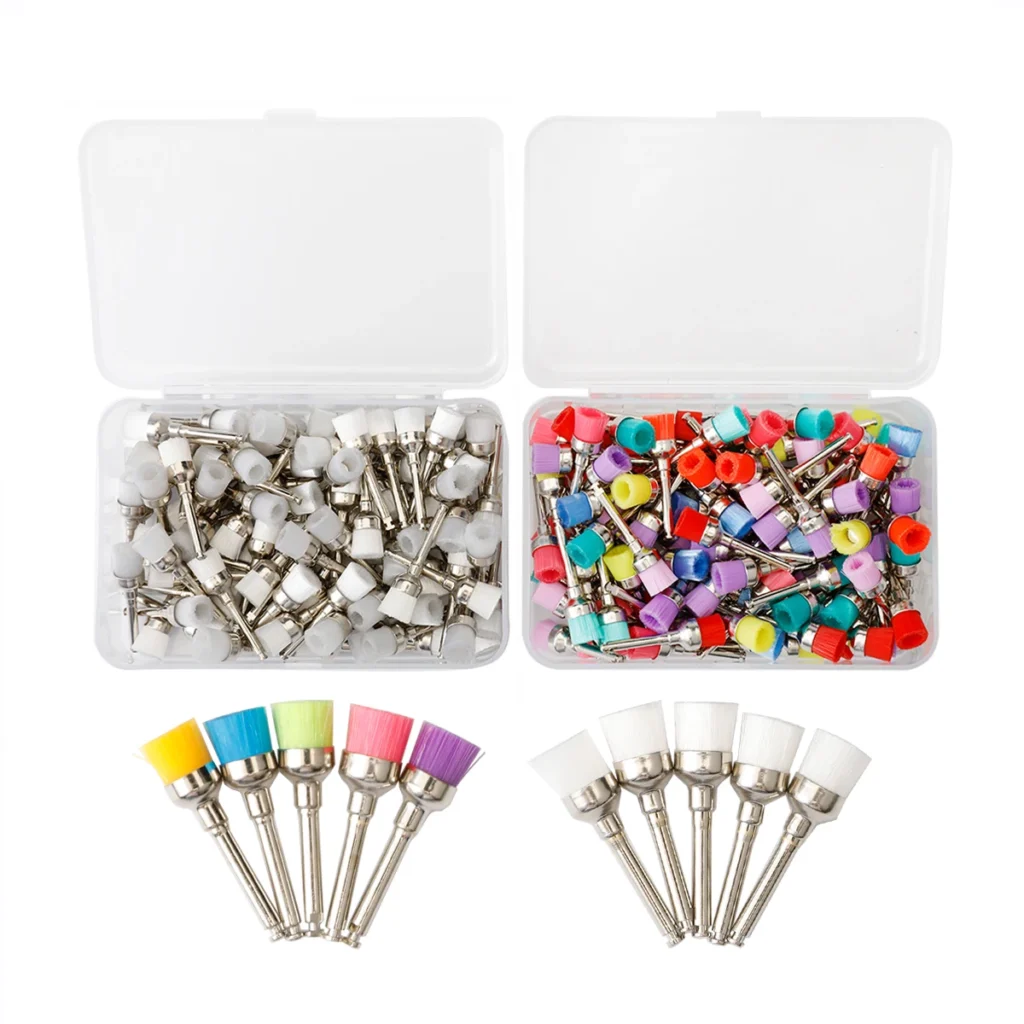 20/ Disposable Oral Plastic Consumables Polishing Nylon Bristle