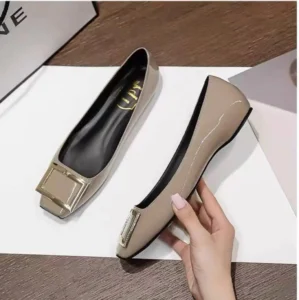 2025 flat shoes, women’s button up single shoes,
