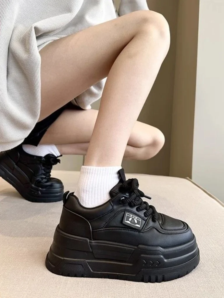 2025 Petite Women’s Flatform Sneakers 8cm Inner Height