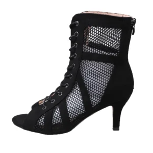 2026 Style Women’s Mesh Lace-Up Hollow-Out Boots, Jazz
