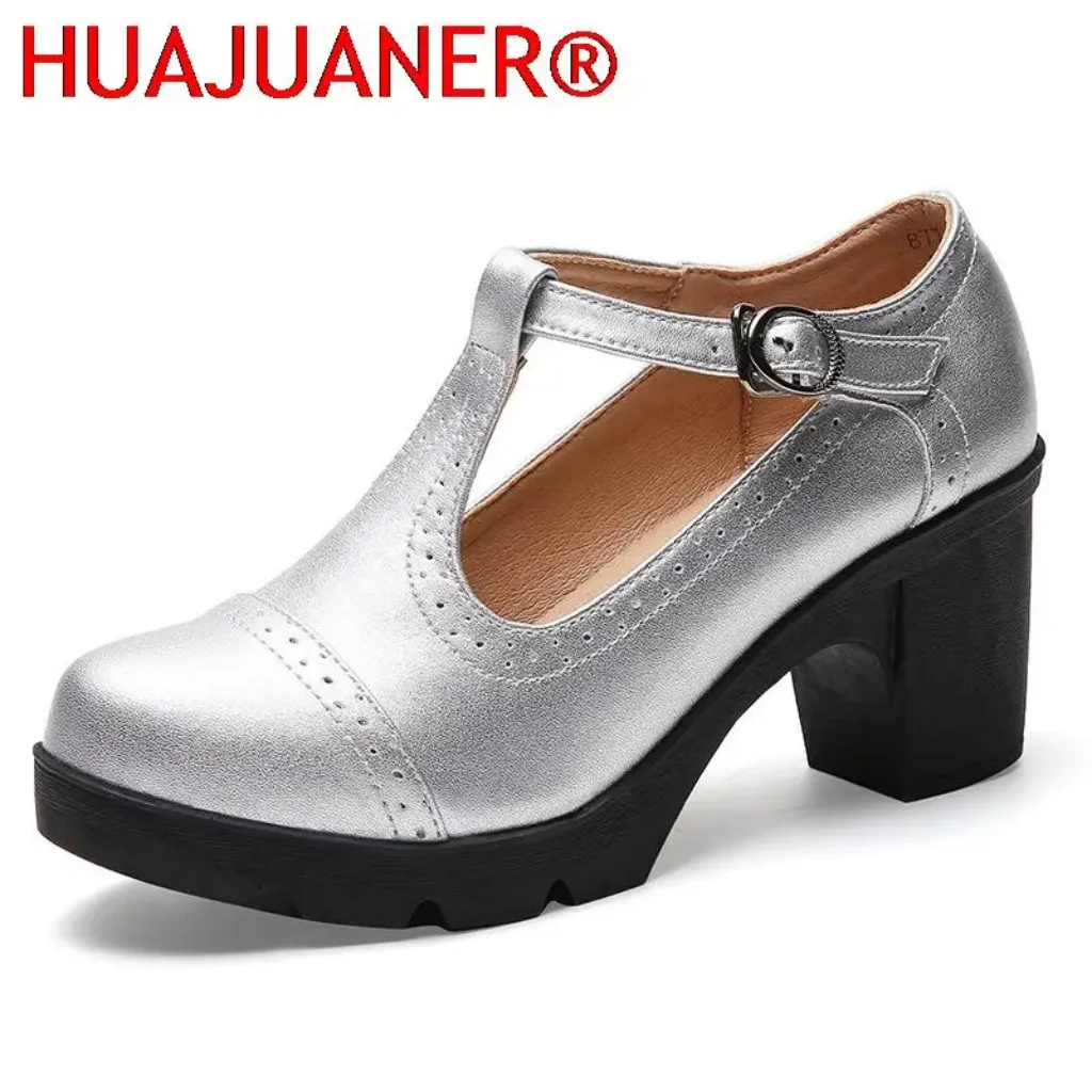 2026 Women Pumps Silvery High heels Lady Genuine