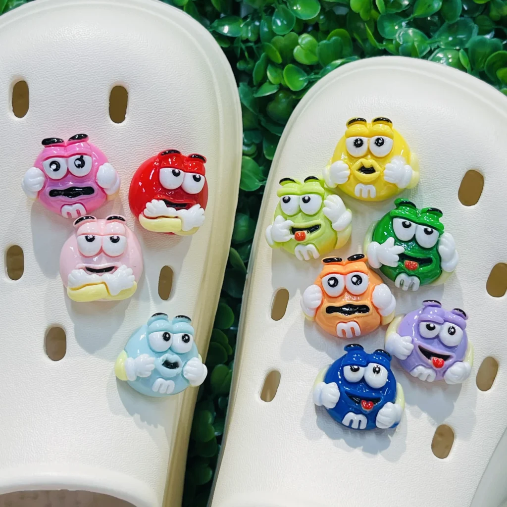 4- MM Chocolate Funny Cartoon Resin Shoe Buckle