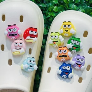 4- MM Chocolate Funny Cartoon Resin Shoe Buckle