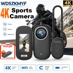 4K WiFi Mini Sports Camera IP65 Waterproof Portable