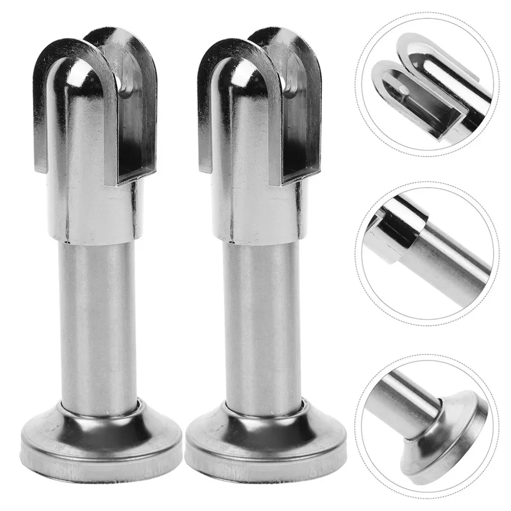 Stainless Steel Restroom Partition Support Foot Aesthetic Design