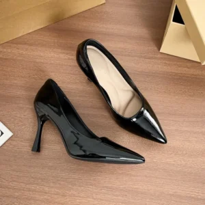 5/7/9CM Women’s Patent Leather Stiletto Heels 2026 Pointed