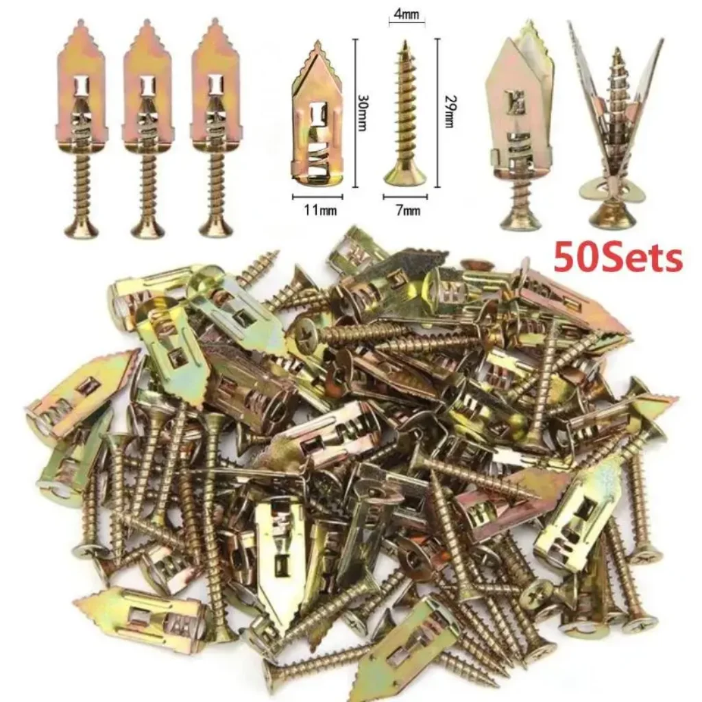 Self-Tapping Drywall Anchor Kit Corrosion Resistant Expansion Screws