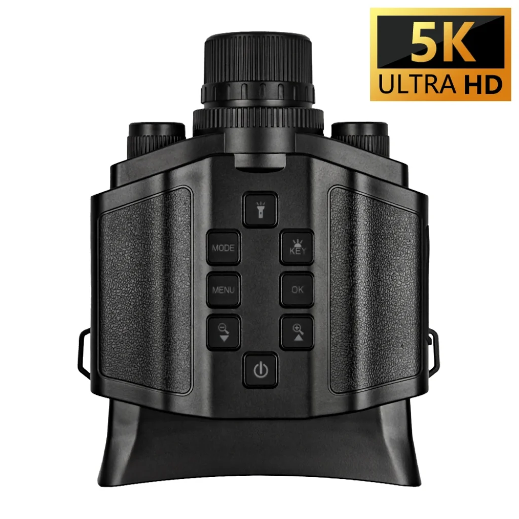 60MP 5K Infrared Night Vision Binocular Flashlight Camera