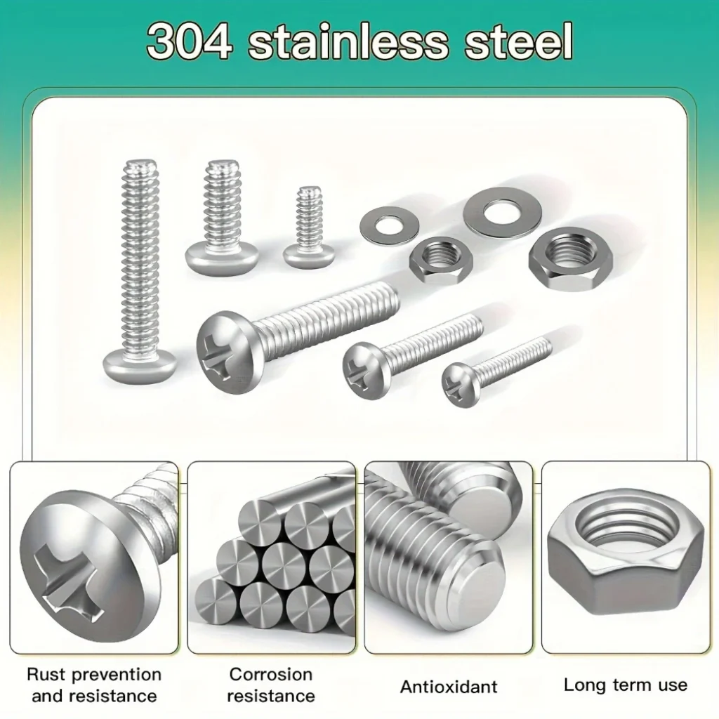 Nuts Bolts Assortment Kit M2 M3 M4 M5