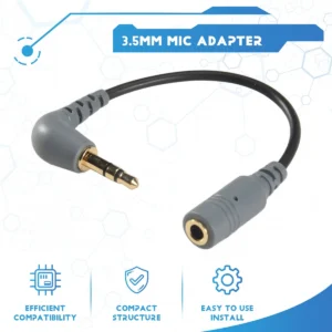 AABFK Replacement SC3 Microphone Cable Rode 3.5Mm TRRS