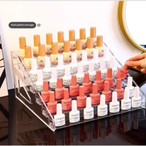 Acrylic Transparent Multi-layer Nail Polish Display Stand Lipstick