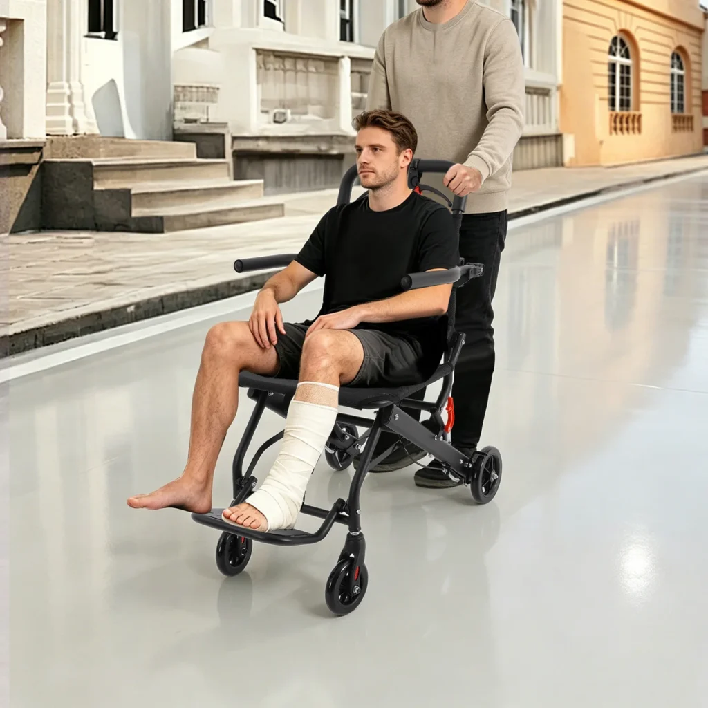 Aluminum Alloy Lightweight Wheelchair Carry Bag, Users 4.43‑6.07