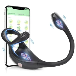 App Control Vibrating Cock Ring Taint Stimulator Mini