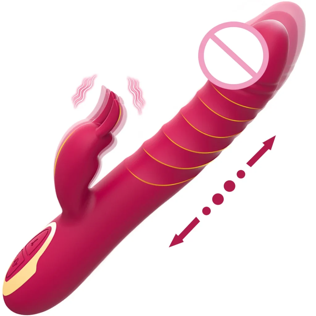 Beginner G-Spot Vibrator Thrusting Dildo Clitoris Stimulator 10