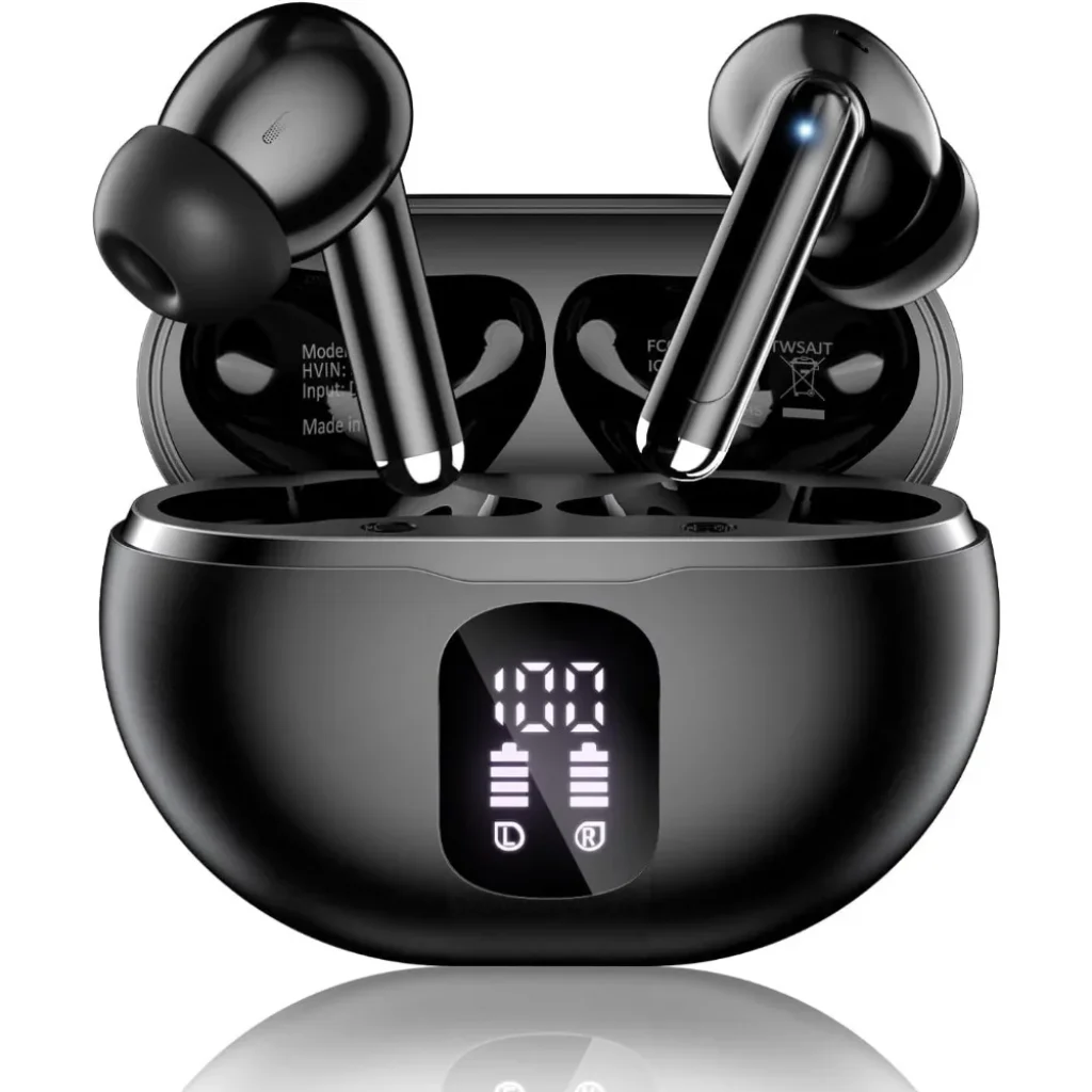 Bluetooth Earbuds 50H Playtime, Deep Bass, Waterproof, In-Ear