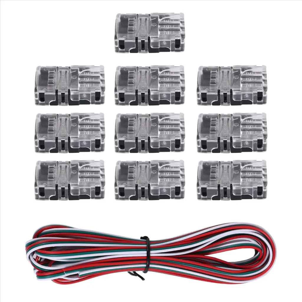 Compatible Tunable 3 Pin LED Strip Connectors 10mm