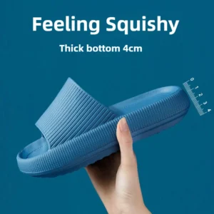 EVA Thick Sole 4cm Bathroom Slippers Cloud-Like Comfort