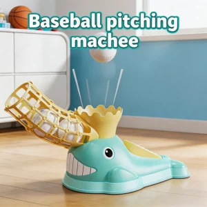 Foot Step‑on Baseball Launcher Toy Spring Loaded Pitching