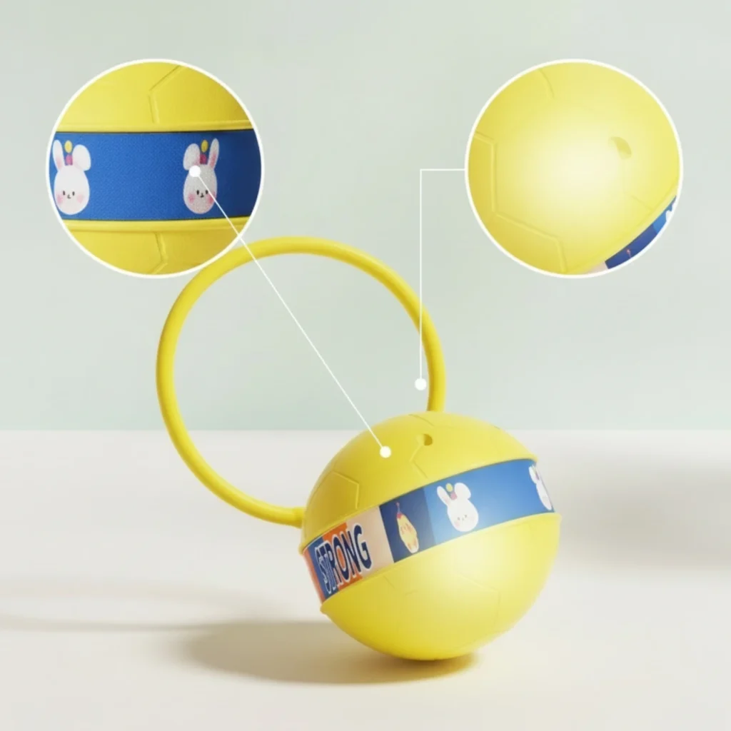Foot-Swing Skip Ball Battery-Powered Skip Ball Hoop Flexible