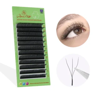 GLAMLASH W Shape Eyelash Extensions 3D4D5D Premade Volume