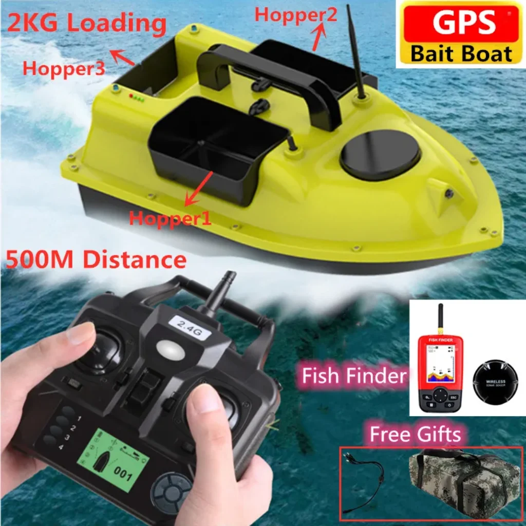 GPS 500m 2KG Load 2.4G Remote Control Bait