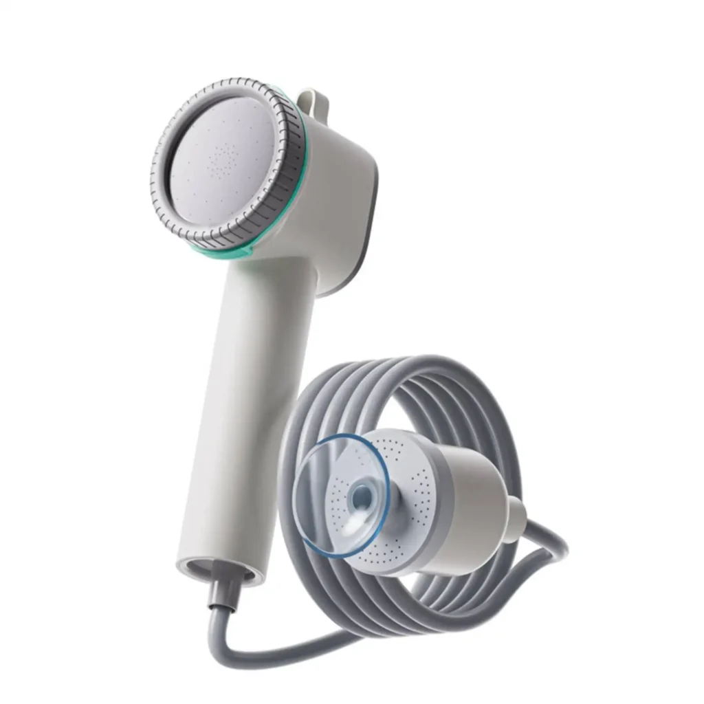 Handheld Portable Electric Shower Kit Suction Cup Base