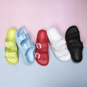 House Slippers Lightweight Adjustable EVA Sandals Dual Straps