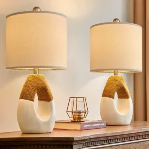Lamps Set Bedroom, Living Room, Nightstand Bedside, Ideal