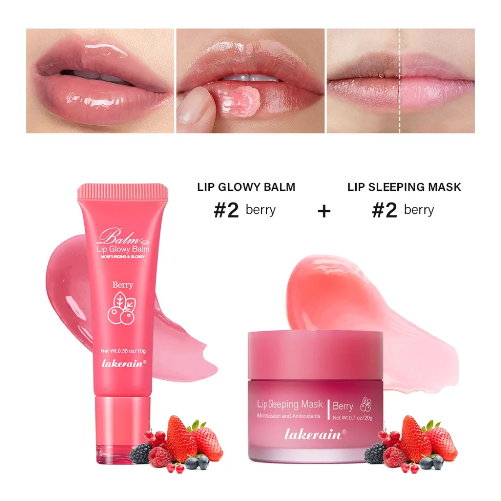 Lip Balm & Lip Mask Set Moisturizing Night