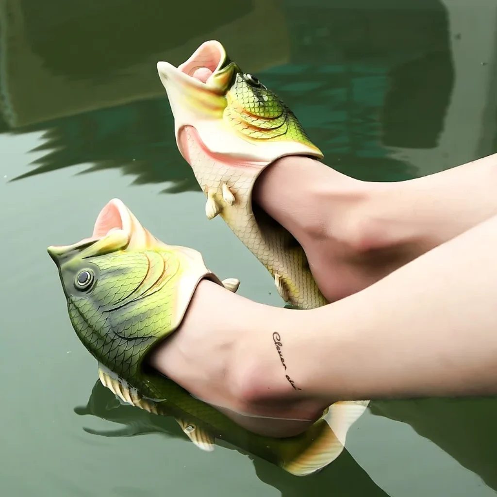 Men Slippers Summer Funny Flip Flops Unisex Animal