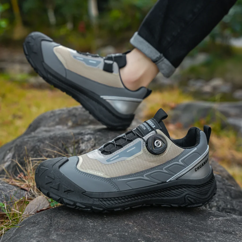 Men’s Lightweight Casual Shoes Outdoor Running Shoes Black