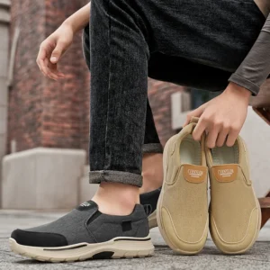 Men’s Low-Top Canvas Sneakers: Versatile Pair Everyday Running